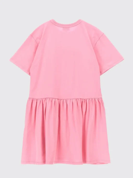 Abito a t-shirt in cotone con logo Kenzo Kids