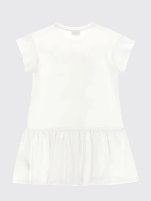 Abito a t-shirt in cotone con logo Tiger Kenzo Kids