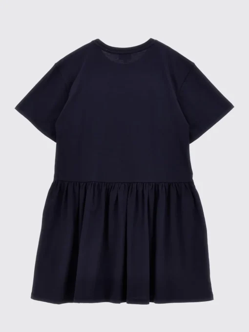 Abito a t-shirt in cotone con logo Kenzo Kids