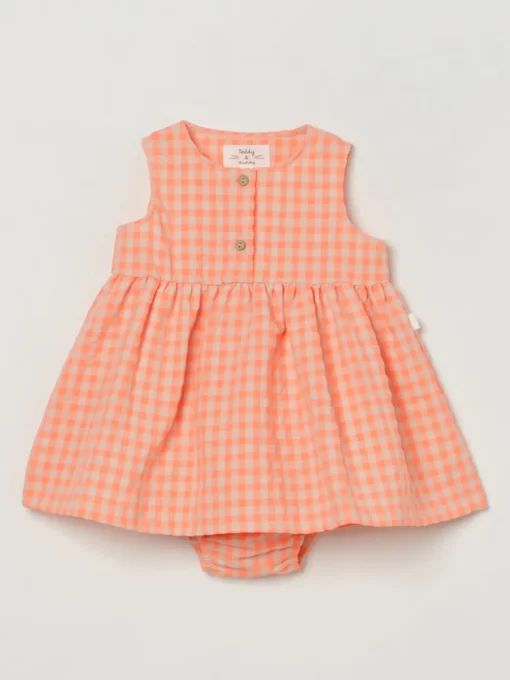 Abito con bloomers Teddy & Minou in misto cotone vichy