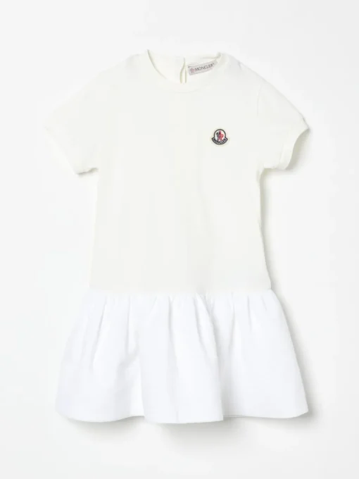 Abito in cotone con logo Moncler