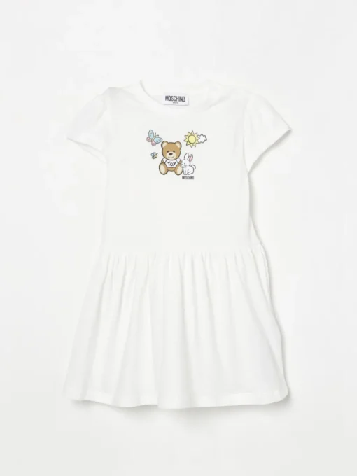 Abito in cotone Teddy Bear Moschino