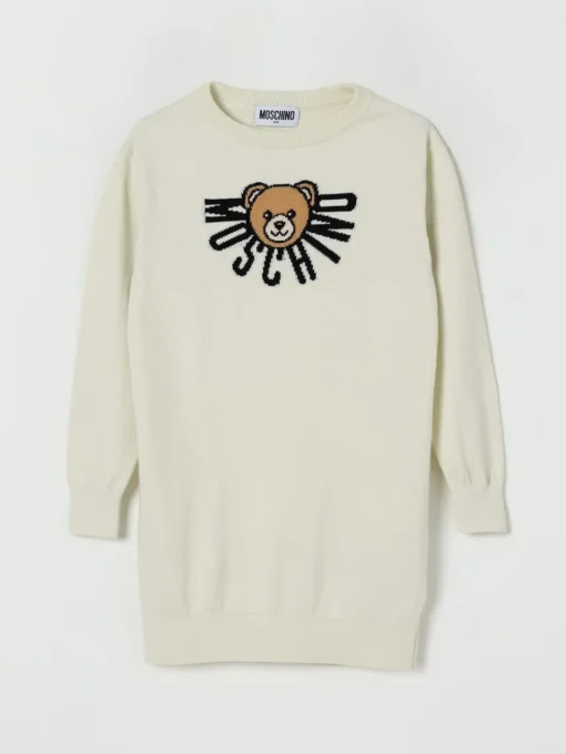 Abito in maglia di cotone e lana Teddy Moschino
