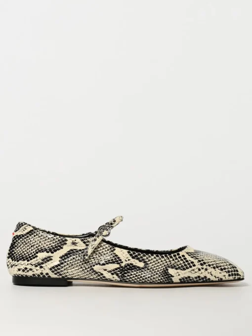Ballerina Aeyde in pelle stampa pitone