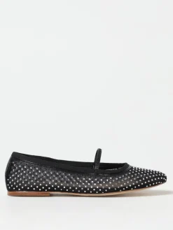 Ballerina A.P.C. in nylon a rete con strass all over