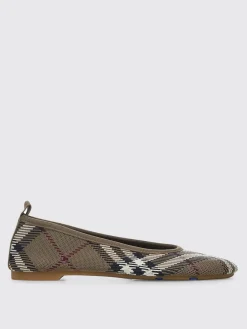 Ballerina Baby Burberry in maglia con Check jacquard