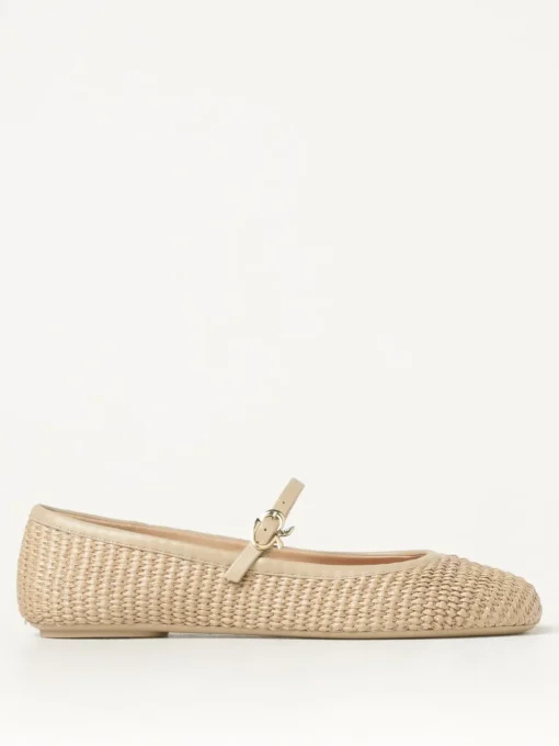 Ballerina Carla Gianvito Rossi in rafia e nappa