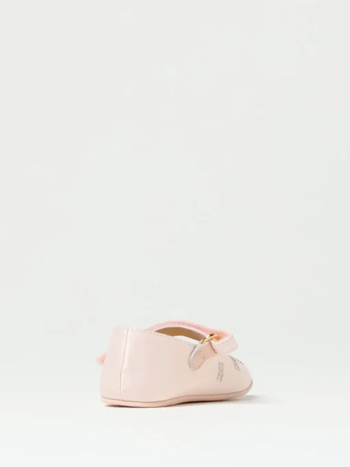 Ballerina Elisabetta Franchi La Mia Bambina in raso con monogram di strass