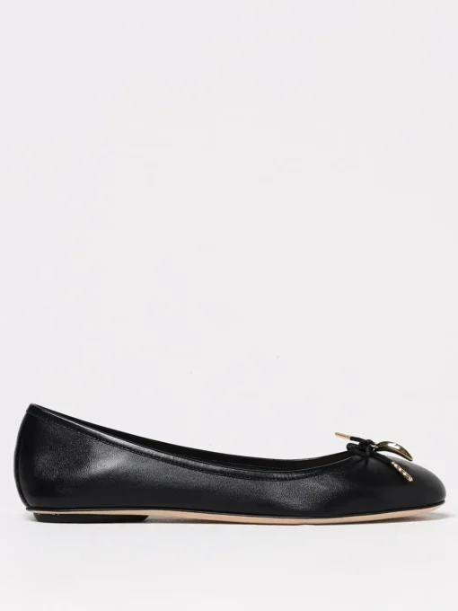 Ballerina Iris Chloè in pelle con fiocco