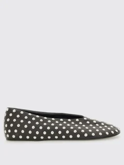 Ballerina Jil Sander in nappa con borchie all over