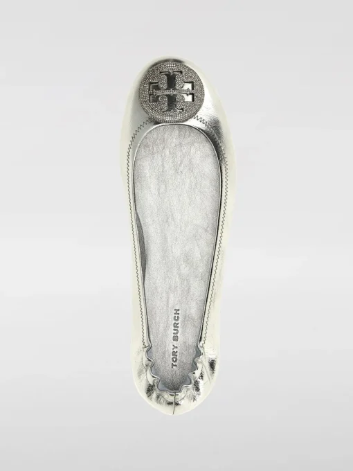Ballerina Minnie Travel Tory Burch in pelle laminata