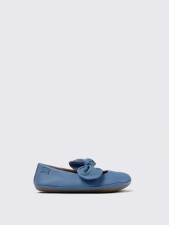Ballerina Right Camper in pelle a grana naturale con fiocco