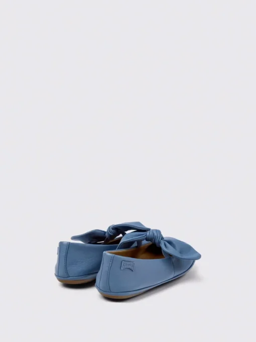 Ballerina Right Camper in pelle a grana naturale con fiocco