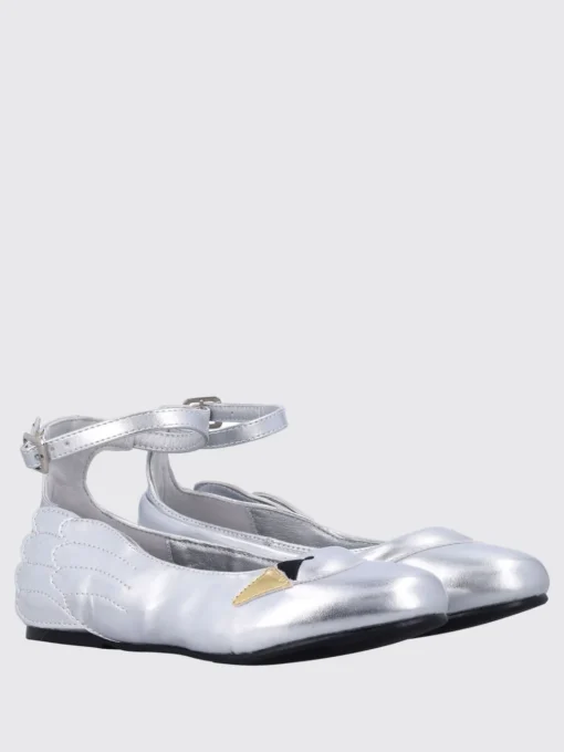 Ballerina Swan Stella McCartney Kids in pelle sintetica
