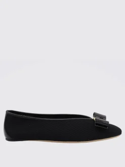 Ballerina Varina Ferragamo in mesh e vernice