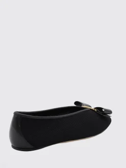 Ballerina Varina Ferragamo in mesh e vernice