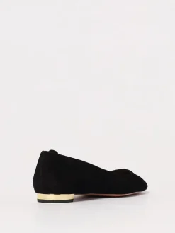 Ballerina Very Bow Tie Aquazzura in camoscio
