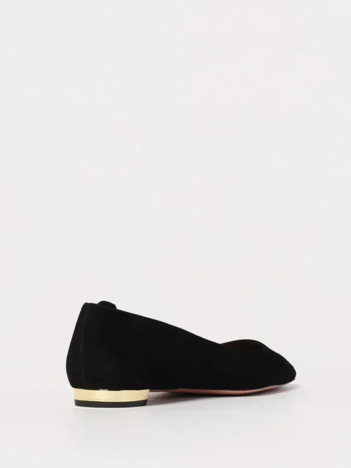 Ballerina Very Bow Tie Aquazzura in camoscio