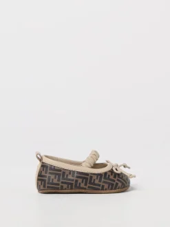 Ballerine in pelle di vitello FF Fendi