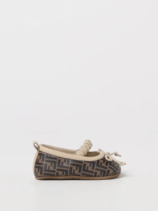 Ballerine in pelle di vitello FF Fendi