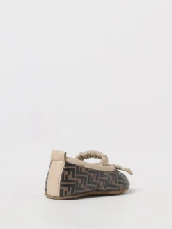 Ballerine in pelle di vitello FF Fendi