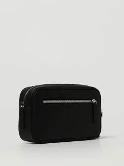 Beauty case in pelle sintetica saffiano Emporio Armani