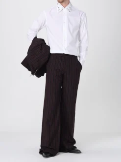 Blazer a monopetto in lana gessata McQueen