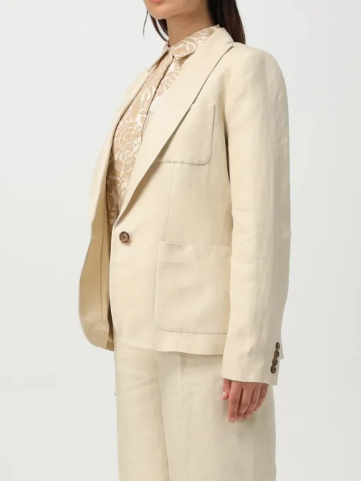 Blazer a monopetto in misto lino Lauren Ralph Lauren