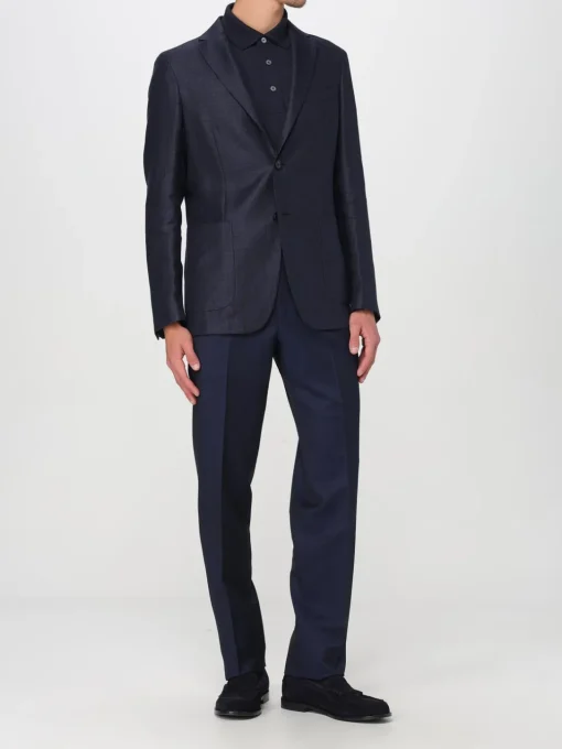 Blazer a monopetto Zegna in misto lana