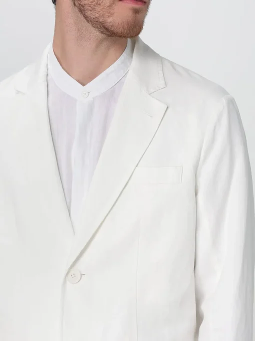 Blazer Armani Exchange in misto cotone e lino