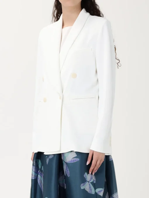 Blazer doppiopetto Emporio Armani in misto viscosain