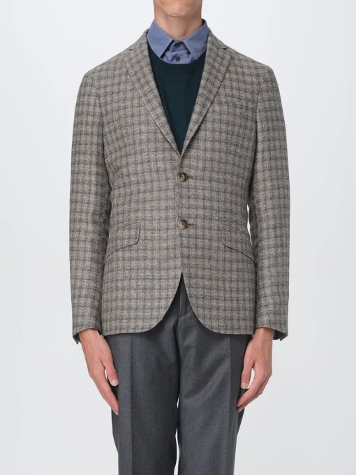 Blazer Etro in misto lana check