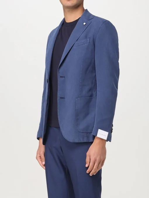 Blazer Luigi Bianchi in misto lino e cotone
