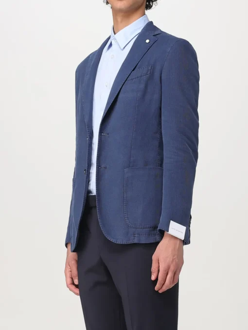 Blazer Luigi Bianchi in misto lino e cotone