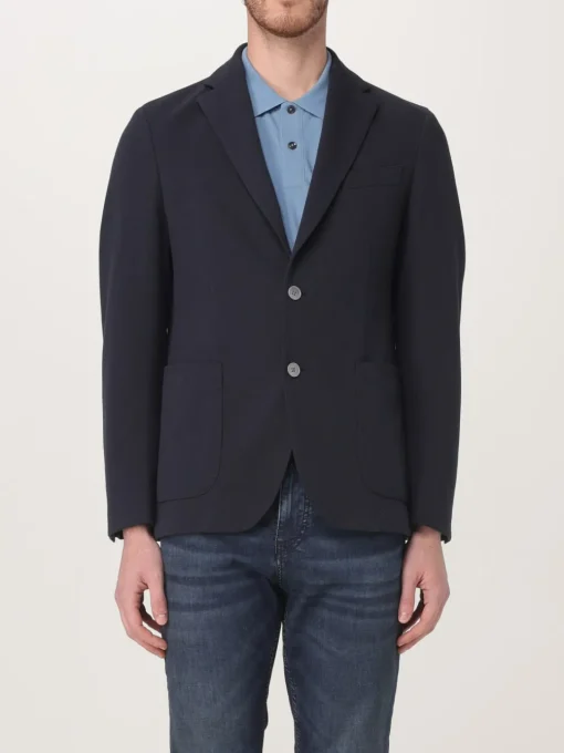Blazer monopetto Boss in twill