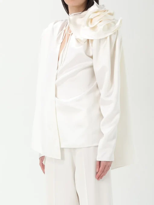 Blusa Magda Butrym in seta con maxi fiore
