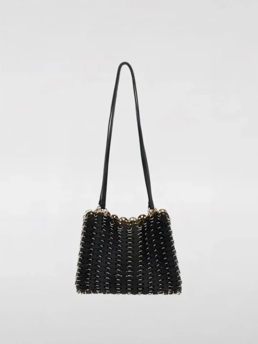 Borsa 1969 flip Rabanne in pelle con anelli metallici