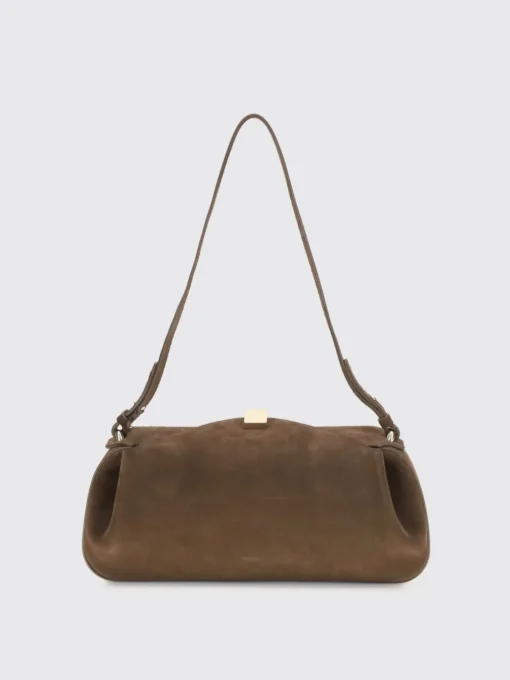 Borsa a spalla in pelle di vitello scamosciata Yuzefi