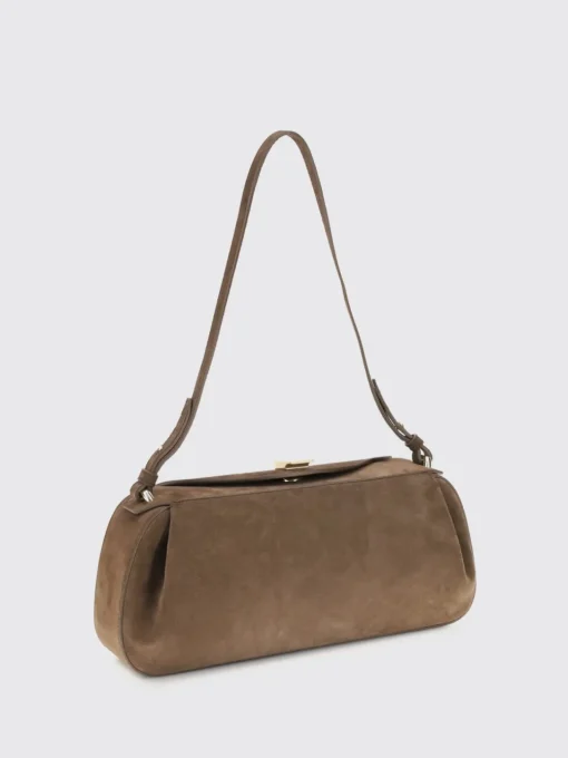Borsa a spalla in pelle di vitello scamosciata Yuzefi