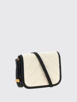 Borsa a spalla piccola Love Bag in canvas e pelle Pinko