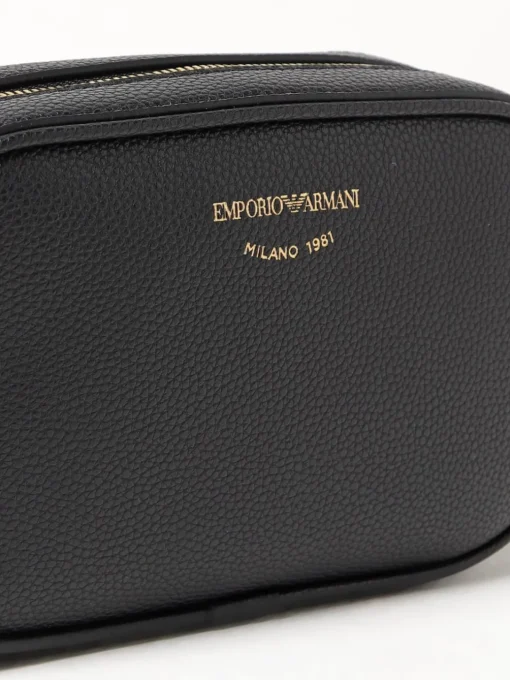 Borsa a tracolla con logo goffrato Emporio Armani