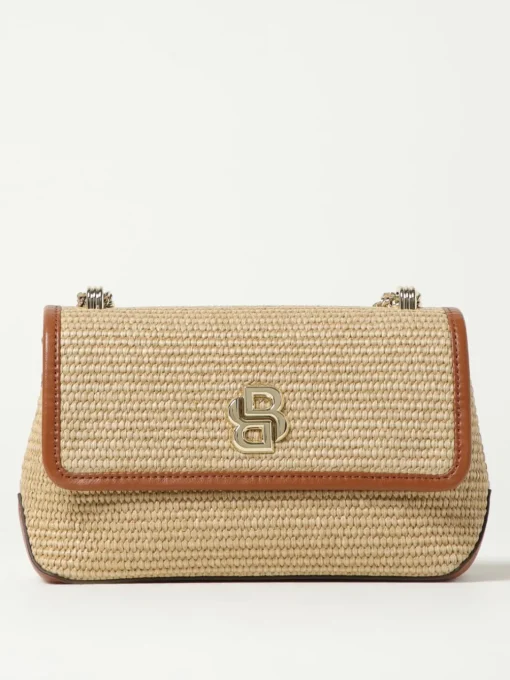 Borsa a tracolla in rafia B Icon Boss