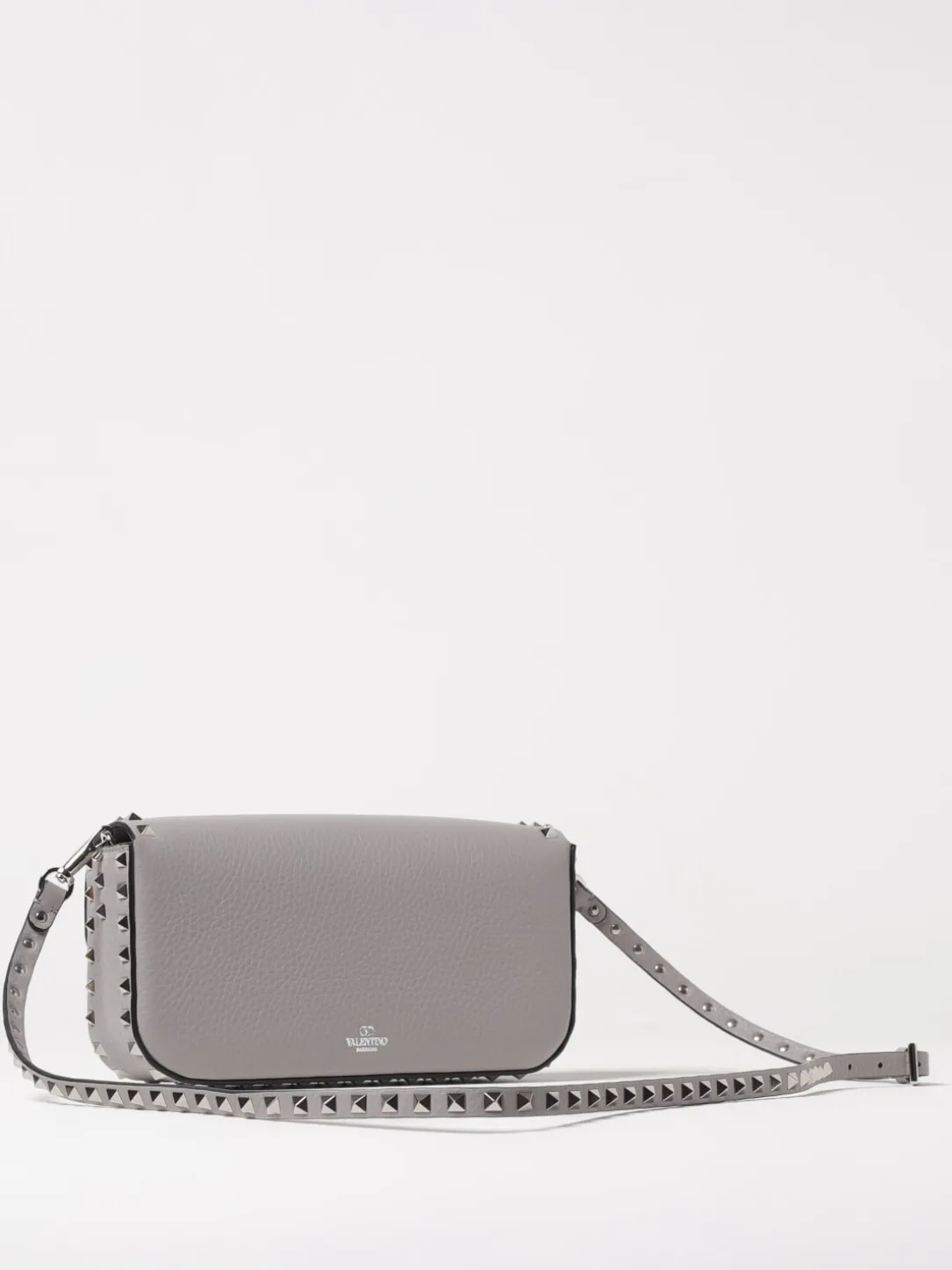 Borsa a tracolla Rockstud Valentino Garavani in pelle martellata