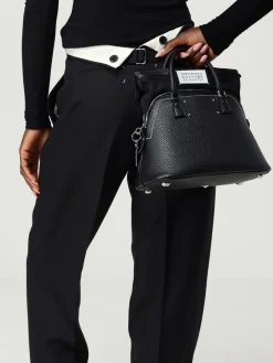 Borsa 5AC Maison Margiela in pelle a grana e canvas