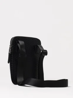 Borsa Armani Exchange in pelle sintetica con monogram goffrato