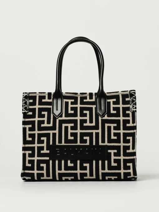 Borsa B-Army 36 Balmain canvas e pelle