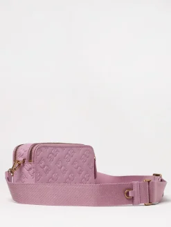 Borsa Camera Pinko in pelle con logo goffrato