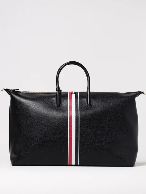 Borsa da viaggio Thom Browne in pelle a grana