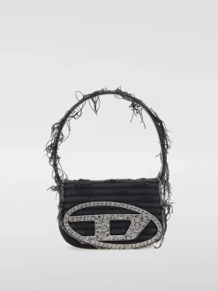 Borsa 1DR Diesel in denim sfrangiato