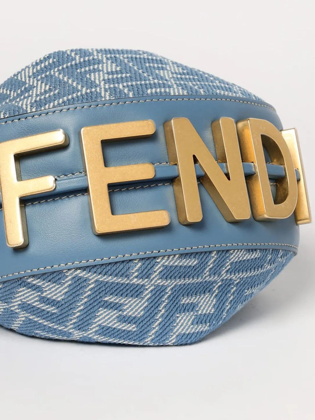 Borsa Fendigraphy Mini Fendi in canvas jacquard e pelle